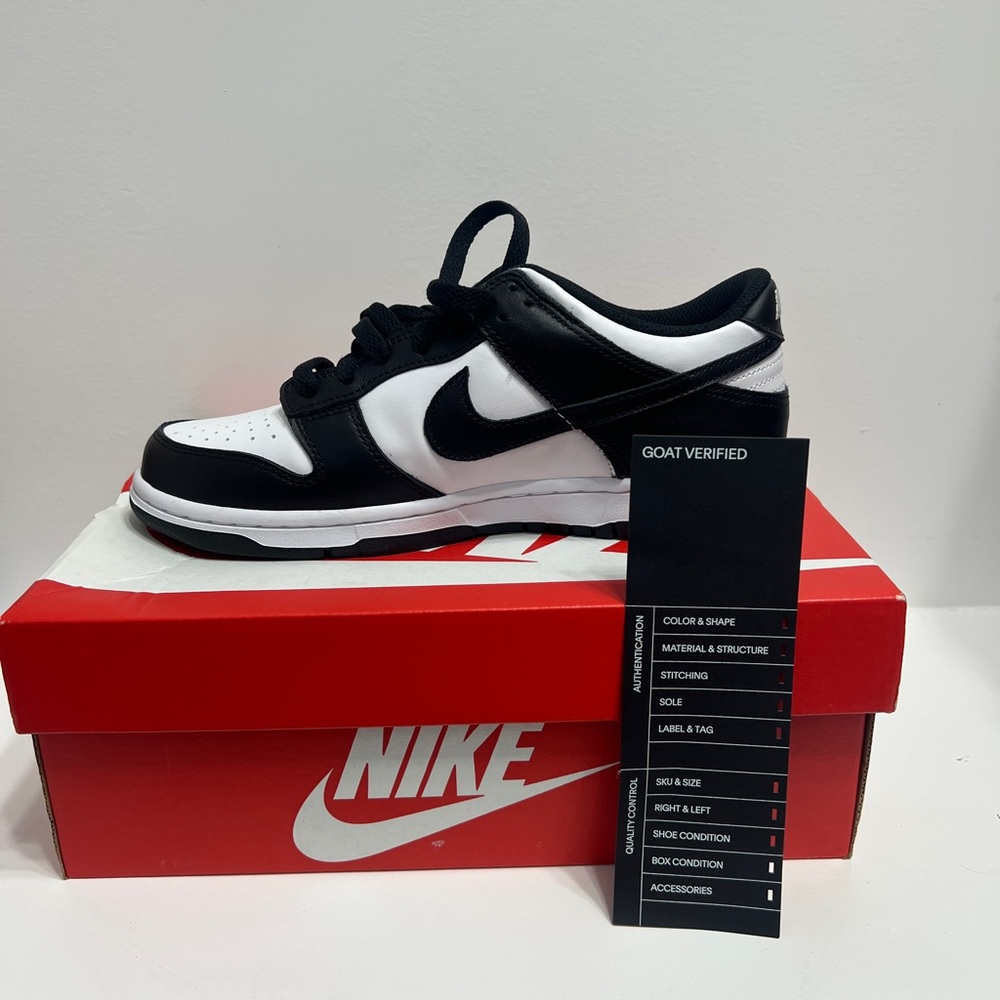 Dunk Low GS 'Black White' | Women 8.5 | Boys 7Y | Panda